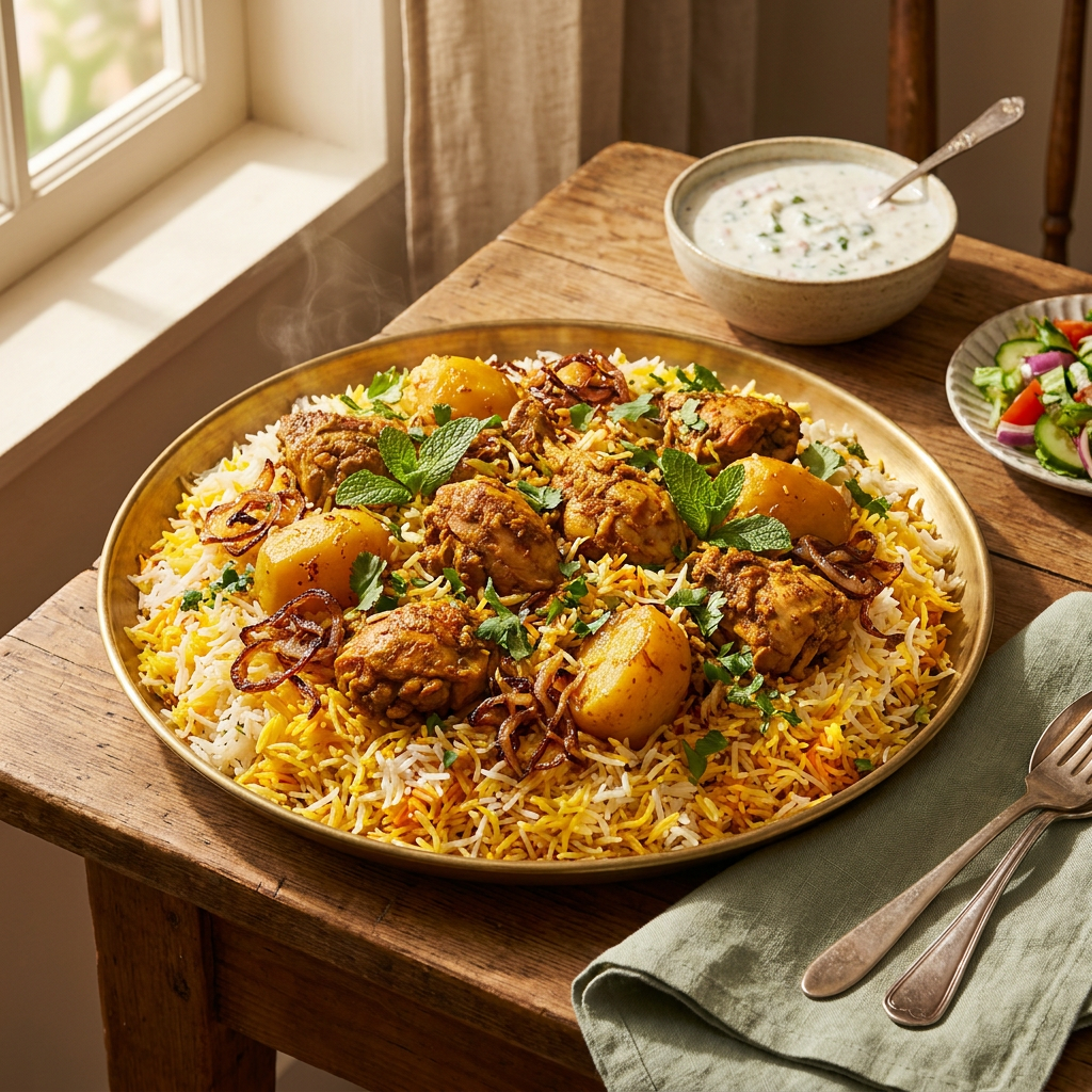 Lahori Biryani from the weekly menu